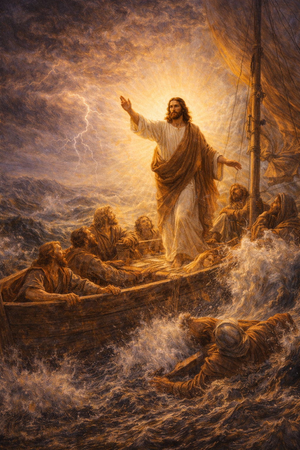 Jezus stilt de storm